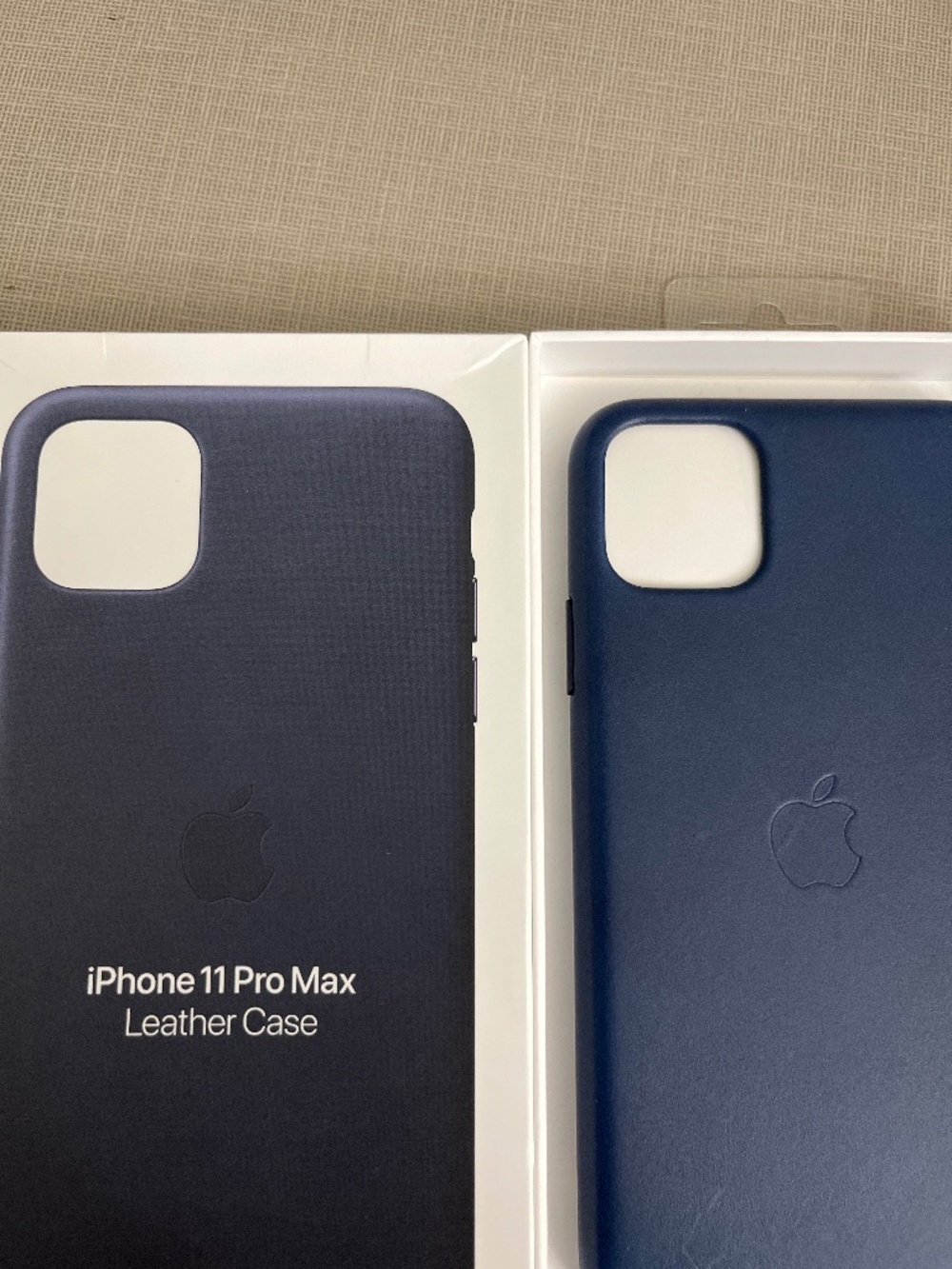 New Apple Leather Case for iPhone 11 Pro Max - Deep Blue